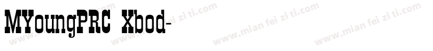 MYoungPRC Xbod字体转换